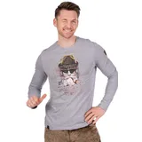 Almgwand Seidlalm Shirt Herren grau M