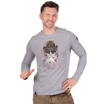 Almgwand Seidlalm Shirt Herren grau M
