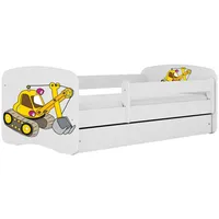 Raumhirsch furniture Kinderbett, Weiß, Holzwerkstoff, Holzwerkstoff, 1 Schubladen, 80x160