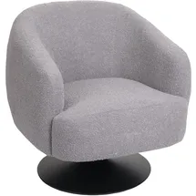 MCW Lounge-Sessel MCW-J76 Bouclé 70 x 80 x 70 cm Grau drehbar