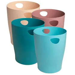 Exacompta 453606D 8x Papierkorb Ecobin, Skandi - Farben sortiert