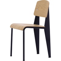 Vitra - Prouvé Standard Stuhl, Eiche natur / tiefschwarz (Filzgleiter)