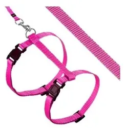 KARLIE  ASP Katzengeschirr mit Leine, pink, L: 110 cm, B: 10 mm