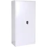 Mendler Aktenschrank HWC-L60 185 x 90 x 45 cm Grau