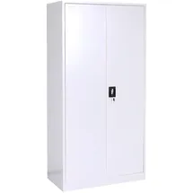 Mendler Aktenschrank HWC-L60 185 x 90 x 45 cm Grau