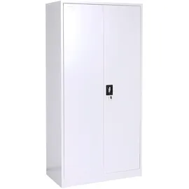 Mendler Aktenschrank HWC-L60 185 x 90 x 45 cm Grau