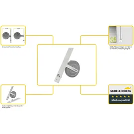 Schellenberg Einlasswickler Maxi, 26 cm inkl. Abdeckplatte weiß