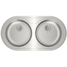 Teka Duetta 2c Runde Doppelspüle - Stainless Steel - One Size