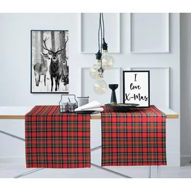 APELT Tischläufer APELT "9539 WINTERWELT, Weihnachtsdeko, Weihnachten", rot, B:48cm L:140cm, Baumwolle, Tischdecken, Digitaldruck
