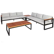 Mendler HWC-L26 Loungeset hellgrau
