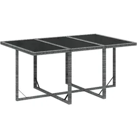 vidaXL Garten-Essgruppe 7-tlg. Grau