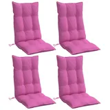 vidaXL Hochlehner-Auflagen 4 Stk. Rosa Oxford-Gewebe