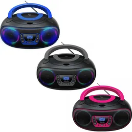 Denver TDB-212BU DAB+ Boombox Mit DAB+/FM-Radio, Bluetooth-Funktion,Blue