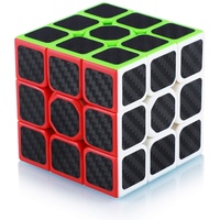 Maomaoyu Zauberwürfel 3x3 3x3x3 Original Speed Cube Magic Cube Puzzle Magischer Würfel Kohlefaser Aufkleber für Schneller und Präziser mit Lebendigen Farben
