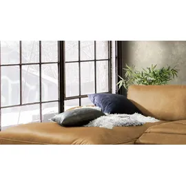 KAWOLA Ecksofa Lola Leder Recamiere links cognac