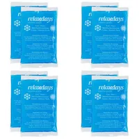 Relaxdays Kühlpads rechteckig 24 St. 9 x 15 cm Blau