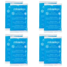 Relaxdays Kühlpads rechteckig 24 St. 9 x 15 cm Blau