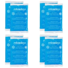 Relaxdays Kühlpads rechteckig 24 St. 9 x 15 cm Blau