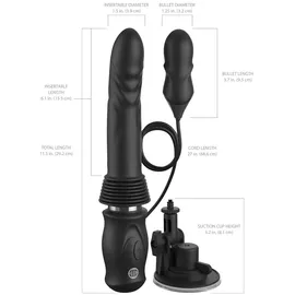 Fetish Fantasy Series Pipedream „Ultimate Silicone Thruster“ Black, 36,5 cm