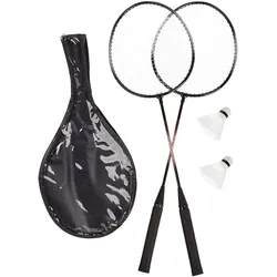relaxdays Badminton-Set schwarz