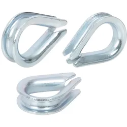 10x VOSS.farming Seilkausche für 6mm Drahtseile - verzinkte Kausche