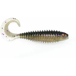 Gummiköder - Curly Bait - 10.16cm - 104 Plum violett|WEISS NO SIZE