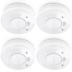 Alecto Rauchmelder mit 10 Jahren Batterielaufzeit, 4er-Pack