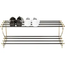 Kare Walk Small 84 x 31 x 34 cm Schwarz/Gold / Schwarz
