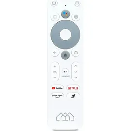 Homatics Box R Android TV Mediaplayer (4K UHD, HDR, 5GHz WiFi, Bluetooth, Sprachfernbedienung, Weiß)