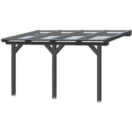 SKANHOLZ Terrassenüberdachung Andria 434 x 250 cm grau