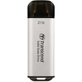 Transcend ESD300 Portable SSD 2 TB USB-C silber TS2TESD300S