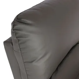 Mendler Fernsehsessel HWC-K62, Sessel Relaxsessel TV-Sessel Liege, Liegefunktion Aufstehhilfe, Metall Kunstleder - grau