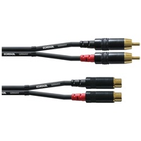 Cordial CFU 1.5 CE Audio-Kabel 1,5 m RCA Schwarz