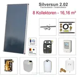Solarbayer Silversun Solaranlage / Kollektorpaket 8 Kollektoren 16,16 m2