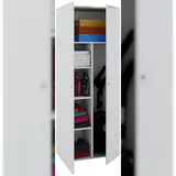 VCM Vandol II Universalschrank, Reinigungsschrank 2 Türen Weiß.