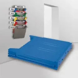 Eichner Wandsortierer "BIG" Ablagefach, blau, für A4 hoch Belege