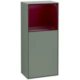 Villeroy & Boch Finion Seitenschrank F51, F510HBGM 41,8x93,6x27cm, rechts, Regal oben Peony Matt, Olive Matt Lacquer