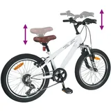 vidaXL Mountainbike 24 Zoll RH 0 cm weiß