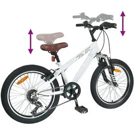 vidaXL Mountainbike 24 Zoll RH 0 cm weiß