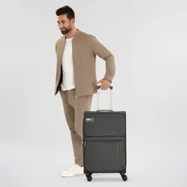 d & n d&n Travel Line 6704 4-Rollen-Trolley 65 cm - grau - Grau