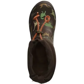 Bisgaard Unisex Kinder Thermo Rain Boot, Brown Dino, 22 EU