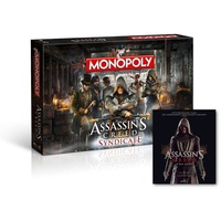 Monopoly Assassin's Creed Syndicate + Buch »In den Animus« Brettspiel Gesellschaftsspiel Spiel