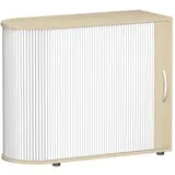 Geramöbel Flex Rollladenschrank 100 x 40 x 83 cm silber