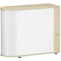 Geramöbel Flex Rollladenschrank 100 x 40 x 83 cm silber