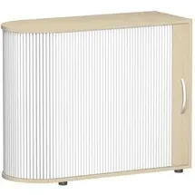 Geramöbel Flex Rollladenschrank 100 x 40 x 83 cm silber