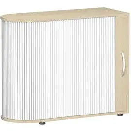 Geramöbel Flex Rollladenschrank 100 x 40 x 83 cm silber