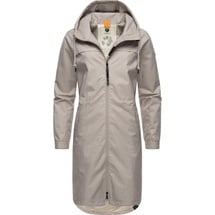 Ragwear Outdoorjacke Belinka Wasserdichte lange und sehr leichte Übergangsjacke braun M (38)