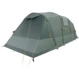 kadva AIRcamp 6.33 Personen mit Pumpe Tunnelkonstruktion 590 x 205 x 195 cm Wasserdichtigkeit 3000 mm Geräumigkeit Vordach über Eingang Großer Schlafbereich Farbe Grün