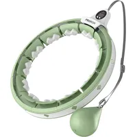 PROIRON Smart Hula Hoop Reifen Erwachsene, Hula Hoop mit Gewicht Kugel, Hoola Hoop zum Abnehmen für Anfänger Hula Hoopers Gewichtsverlust, 16 schnell abnehmbare Segmente (Grün)