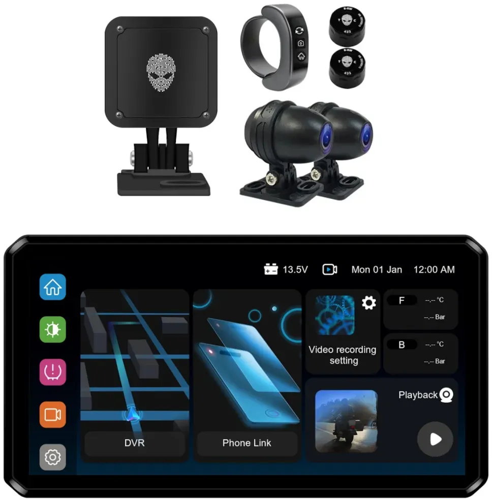 AlienRider M2S Ultimate Bundle Motorfiets Multimedia Systeem